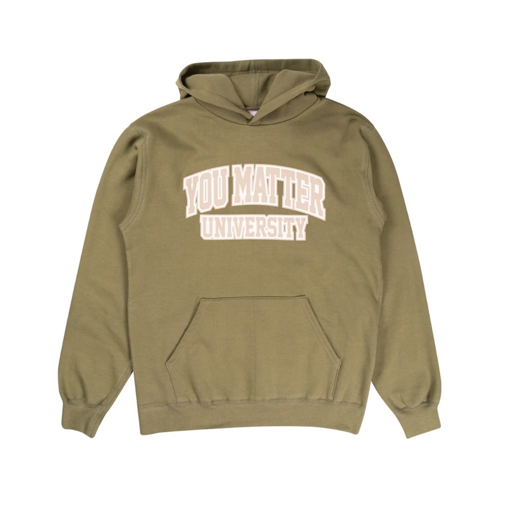 olive green ymu demetrius harmon hoodie